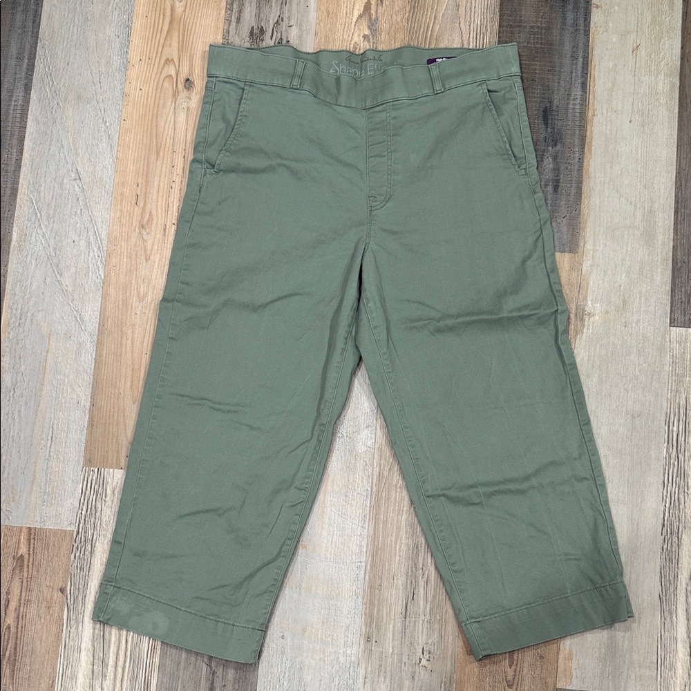 Gloria Vanderbilt Olive Wide Leg Pants